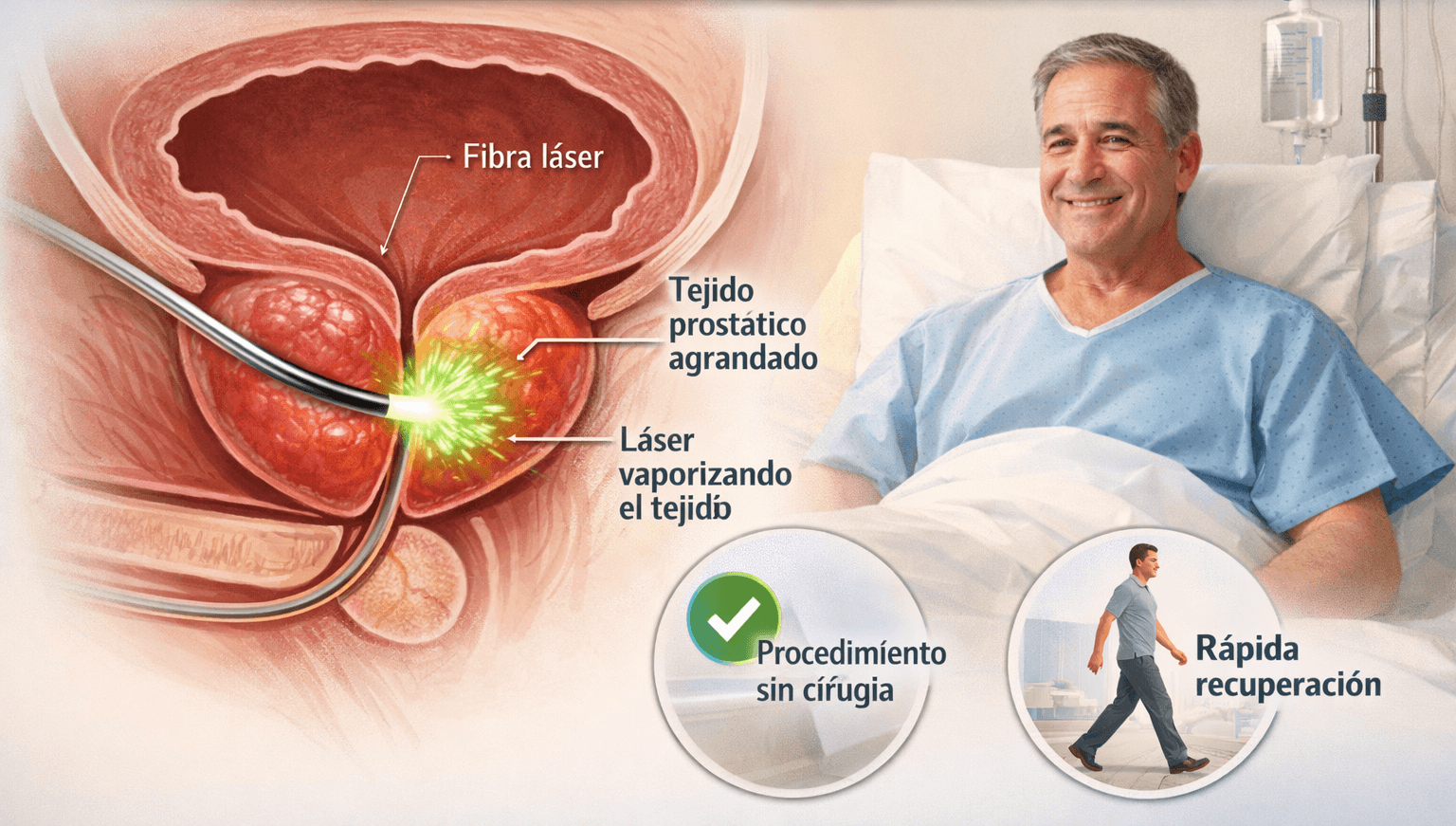 Cirugía de láser de próstata (HOLEP)