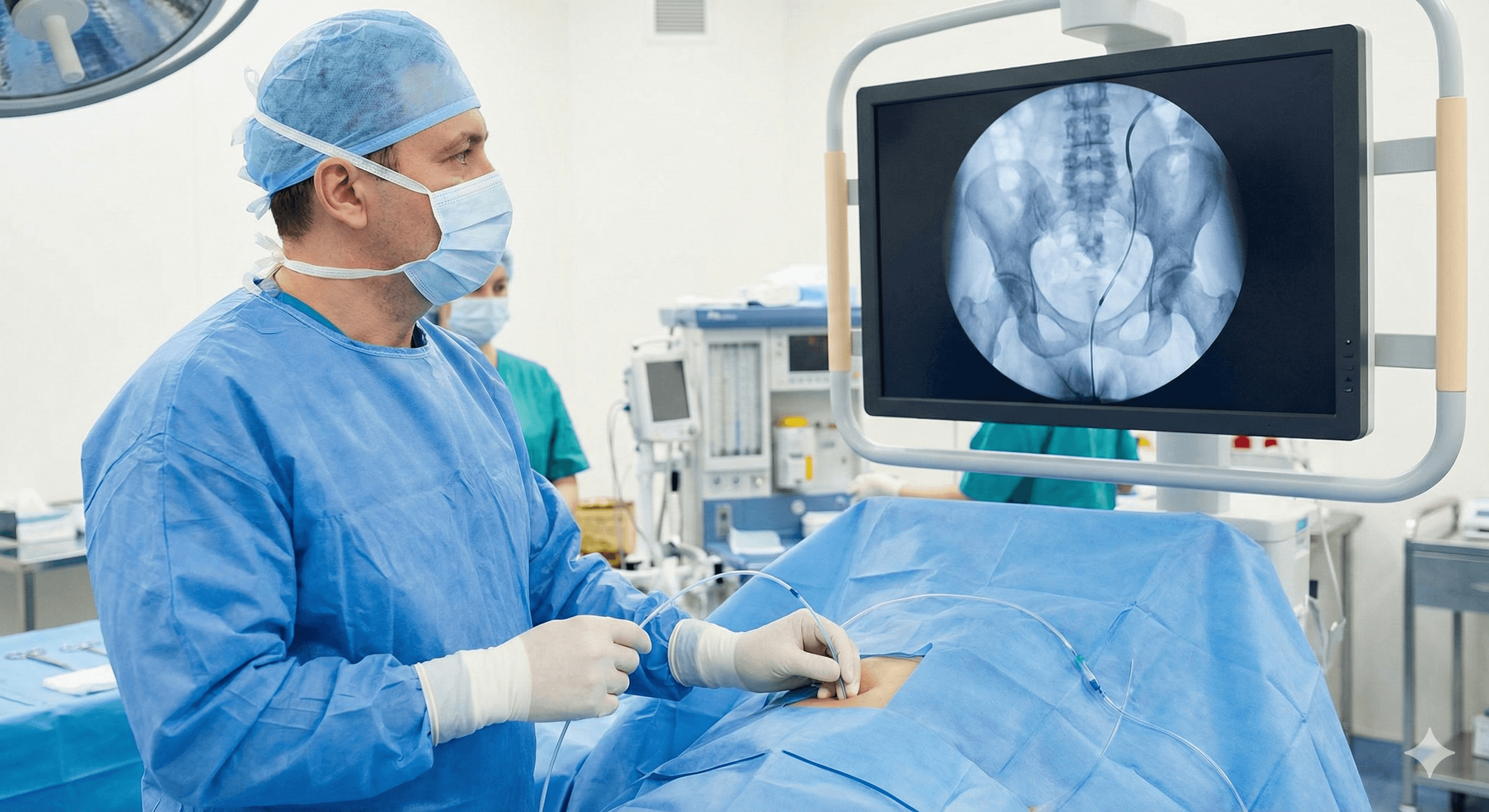 Colocación de catéter jj